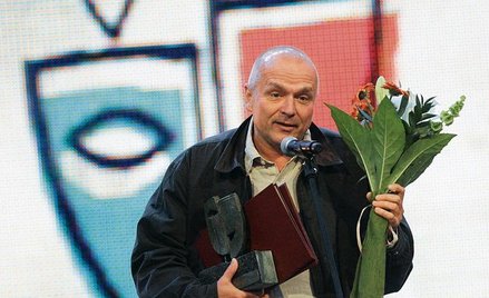 Waldemar Modestowicz odbiera Grand Prix za słuchowisko „Recycling”, Sopot 2007