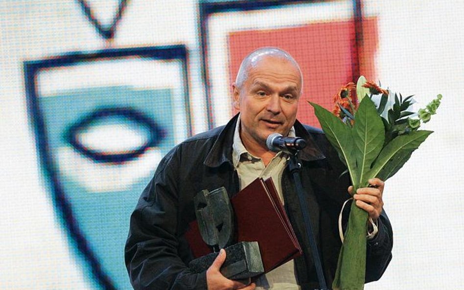 Waldemar Modestowicz odbiera Grand Prix za słuchowisko „Recycling”, Sopot 2007