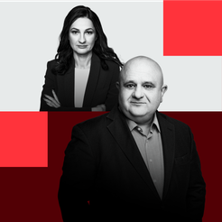 Marzena Tabor-Olszewska, redaktor prowadząca „Rzeczpospolitej” i Jerzy Haszczyński, kierownik działu