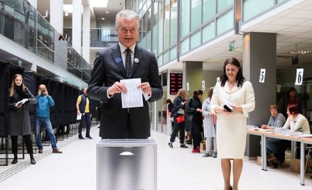 Pierwszą turę wygrał Gitanas Nauseda - wynika z pierwszych wyników