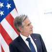 Sekretarz stanu USA Antony Blinken (z lewej)pochwalił ukraińską kontrofensywę podczas spotkania z Dm
