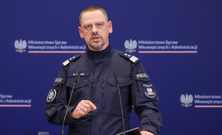 Komendant główny policji Marek Boroń