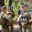 Głównodowodzący ukraińskiej armii, gen. Ołeksandr Syrski, w czasie spotkania z żołnierzami piechoty 