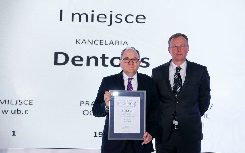 Kancelaria Dentons - I miejsce w rankingu dot. przychodów