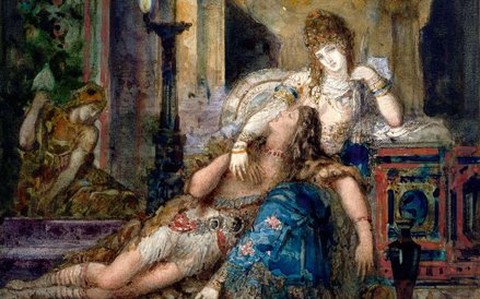 Gustave Moreau, "Samson i Delila", 1882