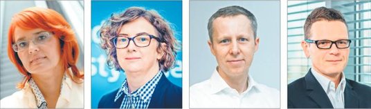 Od lewej: Beata Kielan, prezes GO TFI, Ewa Radkowska-Świętoń, prezes Skarbca TFI, Sebastian Buczek, 