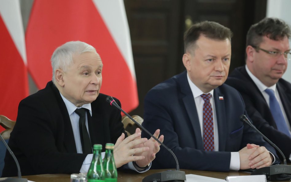 Jarosław Kaczyński i Mariusz Błaszczak