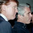 Przestępca seksualny Jeffrey Epstein z obecnym prezydentem USA Donaldem Trumpem
