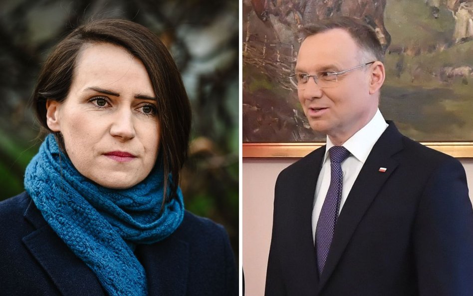 Agnieszka Pomaska i Andrzej Duda