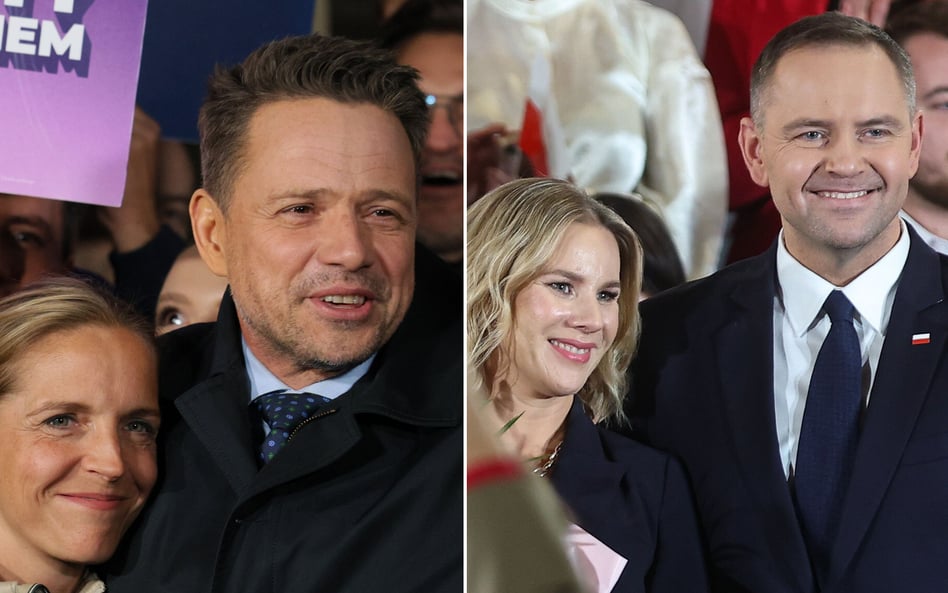 Rafał Trzaskowski i Karol Nawrocki z małżonkami