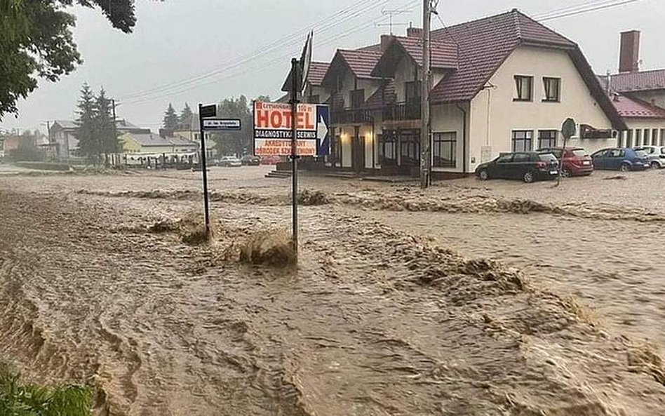 Powódź błyskawiczna w Tęgoborzu