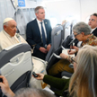 Papież Franciszek w drodze powrotnej z Węgier