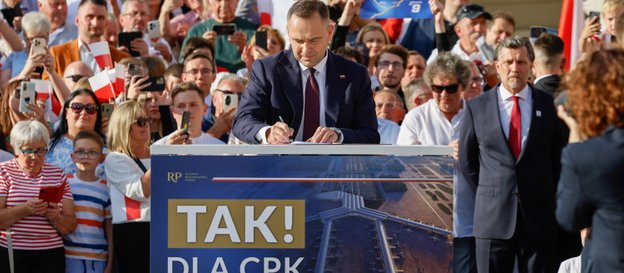 Prezydent RP Karol Nawrocki podczas wizyty w Kaliszu