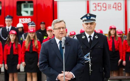 Bronisław Komorowski podczas wizyty w Wałbrzychu
