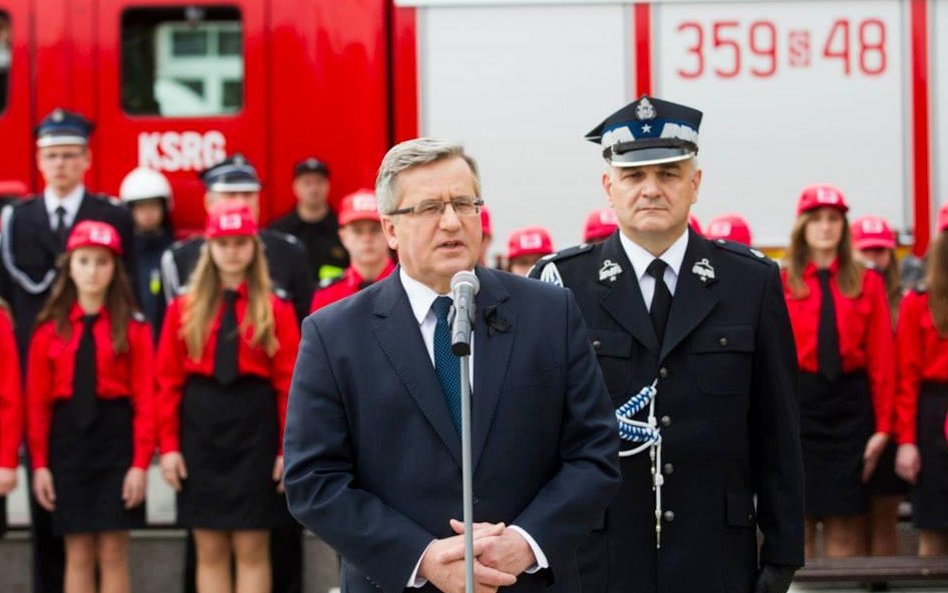 Bronisław Komorowski podczas wizyty w Wałbrzychu