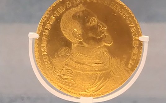 50-dukatowa złota moneta z wizerunkiem Zygmunta III Wazy