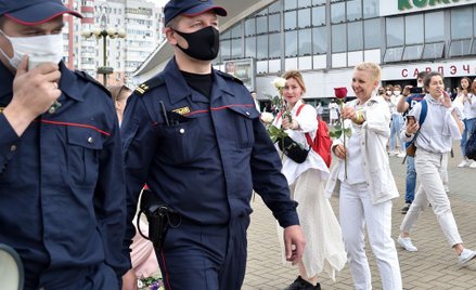 Protest w Mińsku przeciwko fałszowaniu wyborów