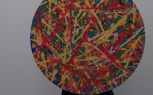 „Obraz nr 393”, 2017, olej na płótnie, kolekcja dra Piotra Ziajki