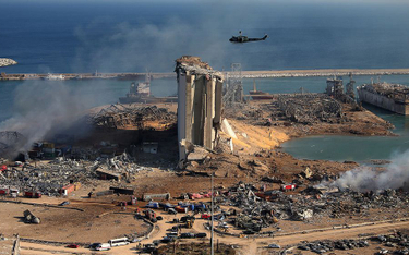 Główny silos zbożowy Libanu zniszczony. Minister uspokaja