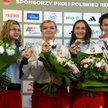Polskie szpadzistki prezentują brązowe medale z Igrzysk Olimpijskie Paryż 2024 podczas powitania na 