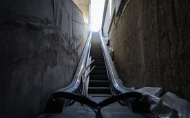 Zainstalowane schody ruchome