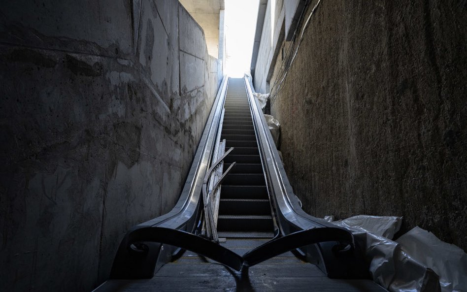 Zainstalowane schody ruchome