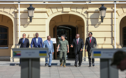Przywódcy krajów afrykańskich na spotkaniu z prezydentem Ukrainy Wołodymyrem Zełenskim w Kijowie