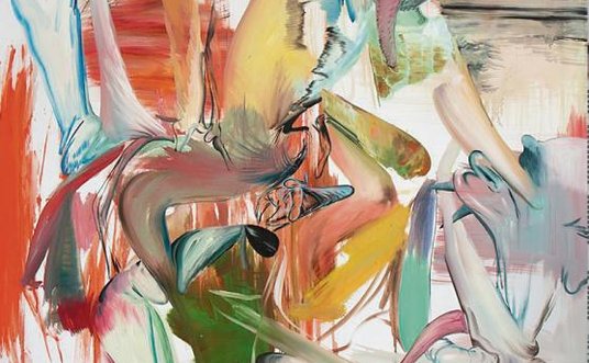 "Kamil Kukla &quot;17WAM&quot; 2017, olej, płótno, 140×120 cm, dzięki uprzejmości Galerii m2"