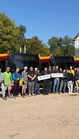 Miejskie Zakłady Autobusowe przekazały pięć autobusów Solaris Urbino 12 dla miasta Drohobycz