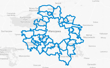 Metropolia warszawska jest jeszcze większa