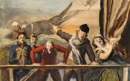 Honore Daumier, "Parade", ok. 1865