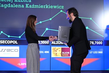 Rozdanie nagród Parkiet Challenge 2023, I miejsca w rankingach tygodniowych - Magdalena Kaźmierkiewi