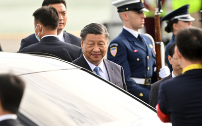Xi Jinping po wylądowaniu w USA