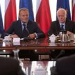 Premier Donald Tusk i Michał Boni, szef doradców strategicznych premiera