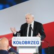 Prezes Jarosław Kaczyński podczas spotkania z działaczami i sympatykami Prawa i Sprawiedliwości w Ho