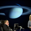 Stephen Hawking wraz ze swoją córką Lucy Hawking podczas referatu "Why We Should Go Into Space" na G