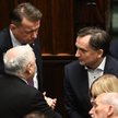 Jarosław Kaczyński, Mariusz Błaszczak i Zbigniew Ziobro w Sejmie