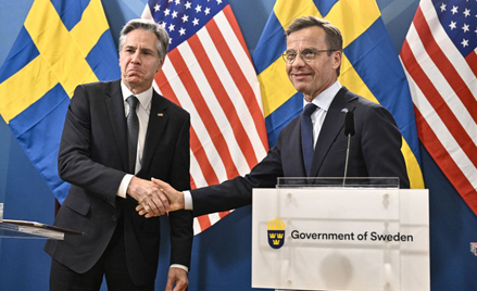 Antony Blinken i Ulf Kristersson