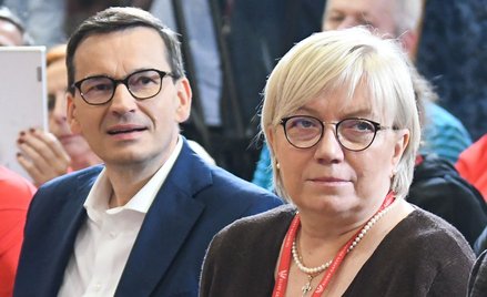 Premier Mateusz Morawiecki i prezes TK Julia Przyłębska