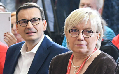 Premier Mateusz Morawiecki i prezes TK Julia Przyłębska