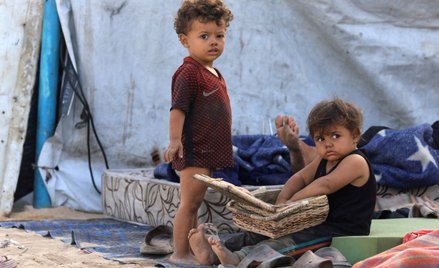 Wysiedlone palestyńskie dzieci