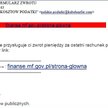 Przed takimi mailami ostrzega resort finansów