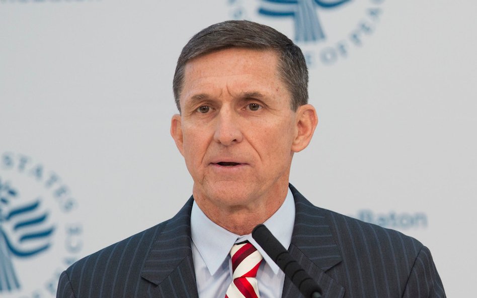 Generał Flynn jeszcze jako doradca prezydenta USA.