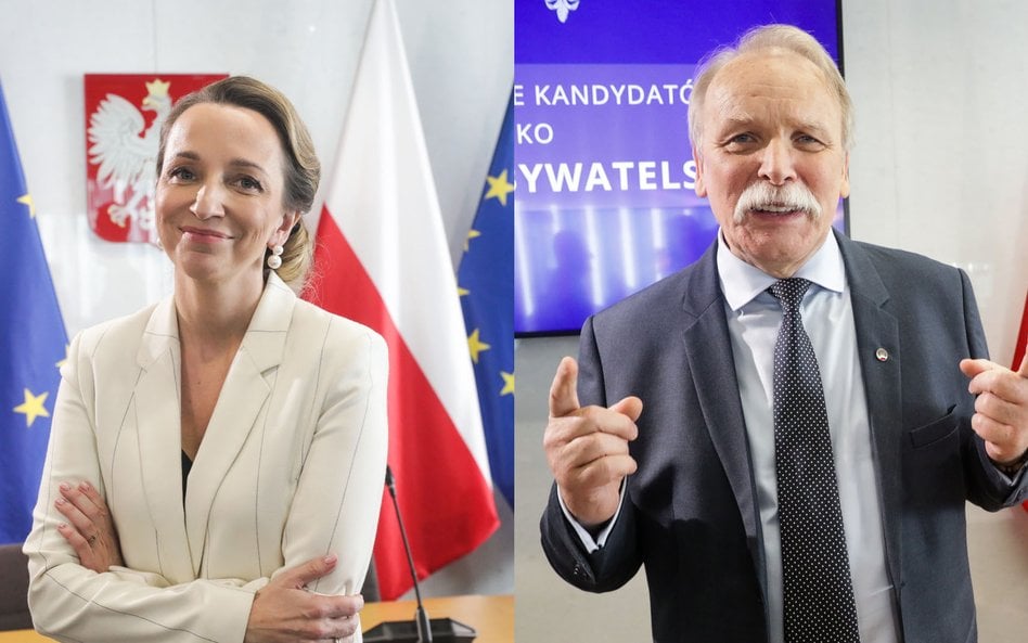 Kandydaci na stanowisko Rzecznika Praw Obywatelskich: Sylwia Gregorczyk-Abram i Adam Borowski podcza