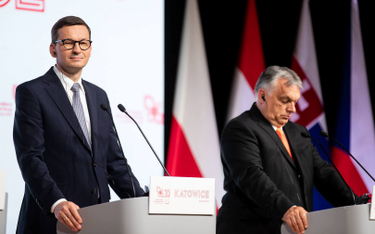 Premier RP Mateusz Morawiecki i premier Węgier Viktor Orban