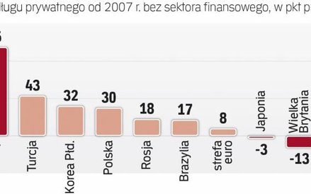 Rosnący dług sektora prywatnego