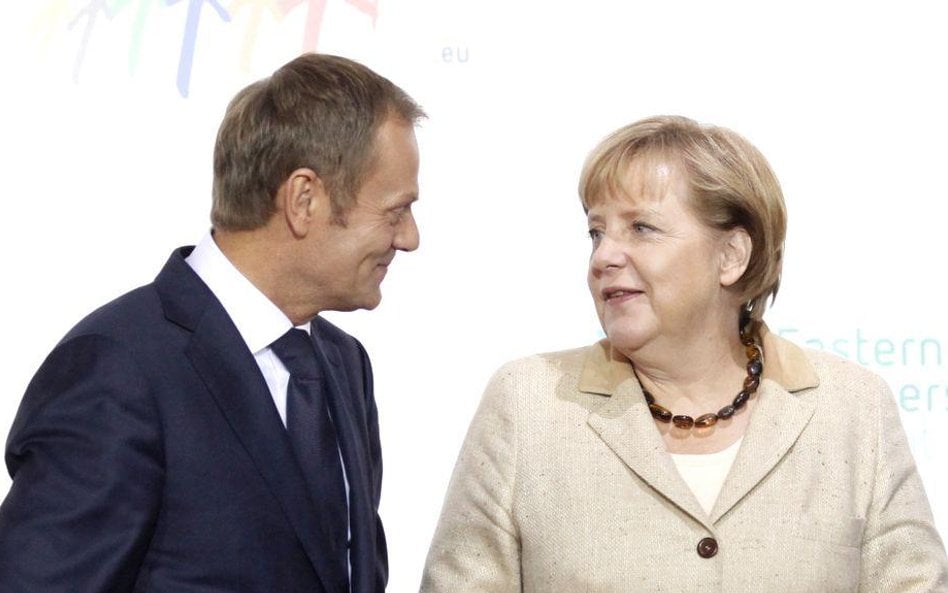 Donald Tusk i Angela Merkel