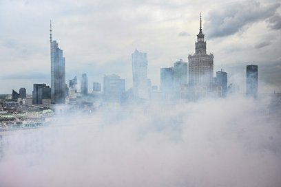 W godzinie "W" rondo Dmowskiego zamieniło się w wielkie widowisko pirotechniczne