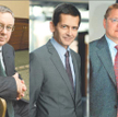 Janusz Filipiak, twórca Comarchu (od lewej), Marcin Piróg, prezes PLL LOT, i Wojciech Kostrzewa, sze