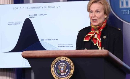 Biały Dom pokazuje wykres: Do 240 tys. ofiar wirusa w USA